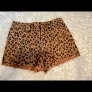 Leopard shorts. Abercrombie and Fitch. Size 24